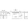 Раковина-столешница LAUFEN LIVING SQUARE 90х48 подрезаемая 8.1643.3.000.104.1